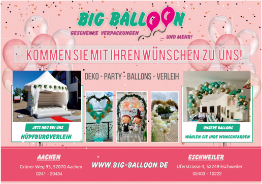 Big Ballon Geschenke und Dekoration