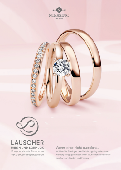Lauscher Uhren und Schmuck  - NIESSING Trauringe