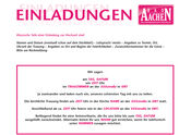 Einladungen Mustertexte ©Bad Aachen